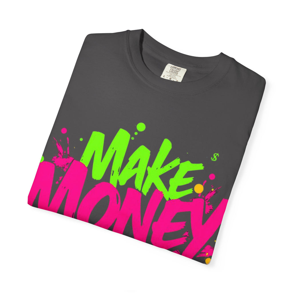 Trends StreetWear X EazyWear Graphic Tee — "Make Money Friends" Neon Street Style T-Shirt