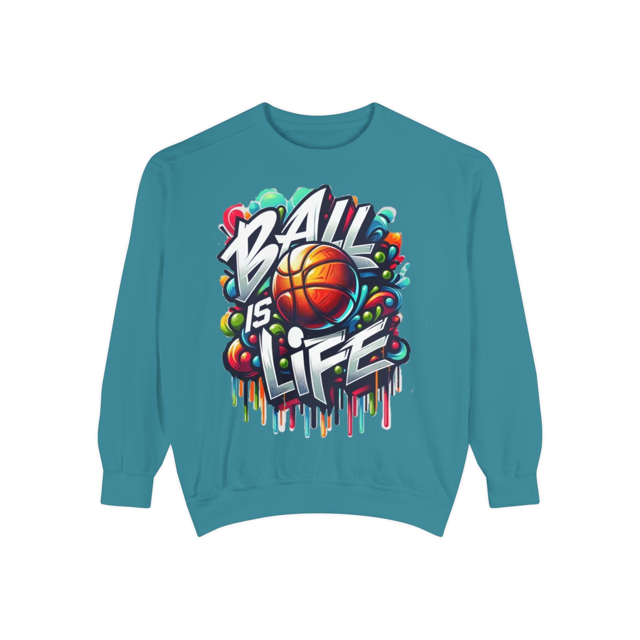 Basketball "Ball Is Life" Sweatshirt — Graphic Sports Crewneck