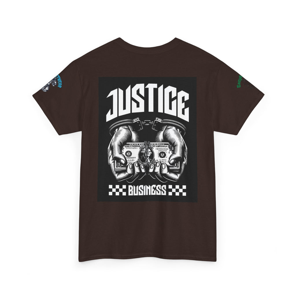 T-Shirt StreetWear X EazyMoney— Justice Business Graphic Tee (Hands Holding Cash)