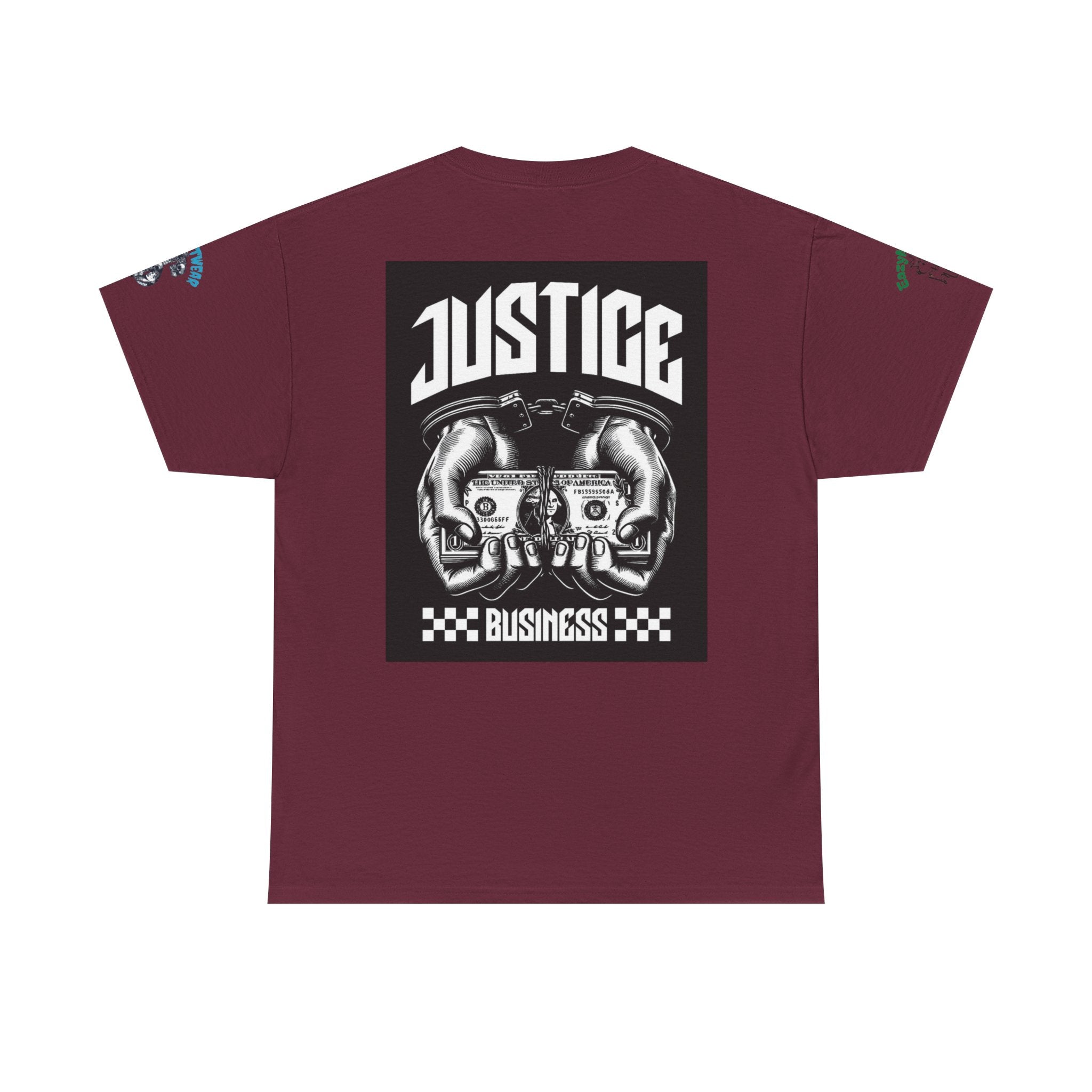 T-Shirt StreetWear X EazyMoney— Justice Business Graphic Tee (Hands Holding Cash)