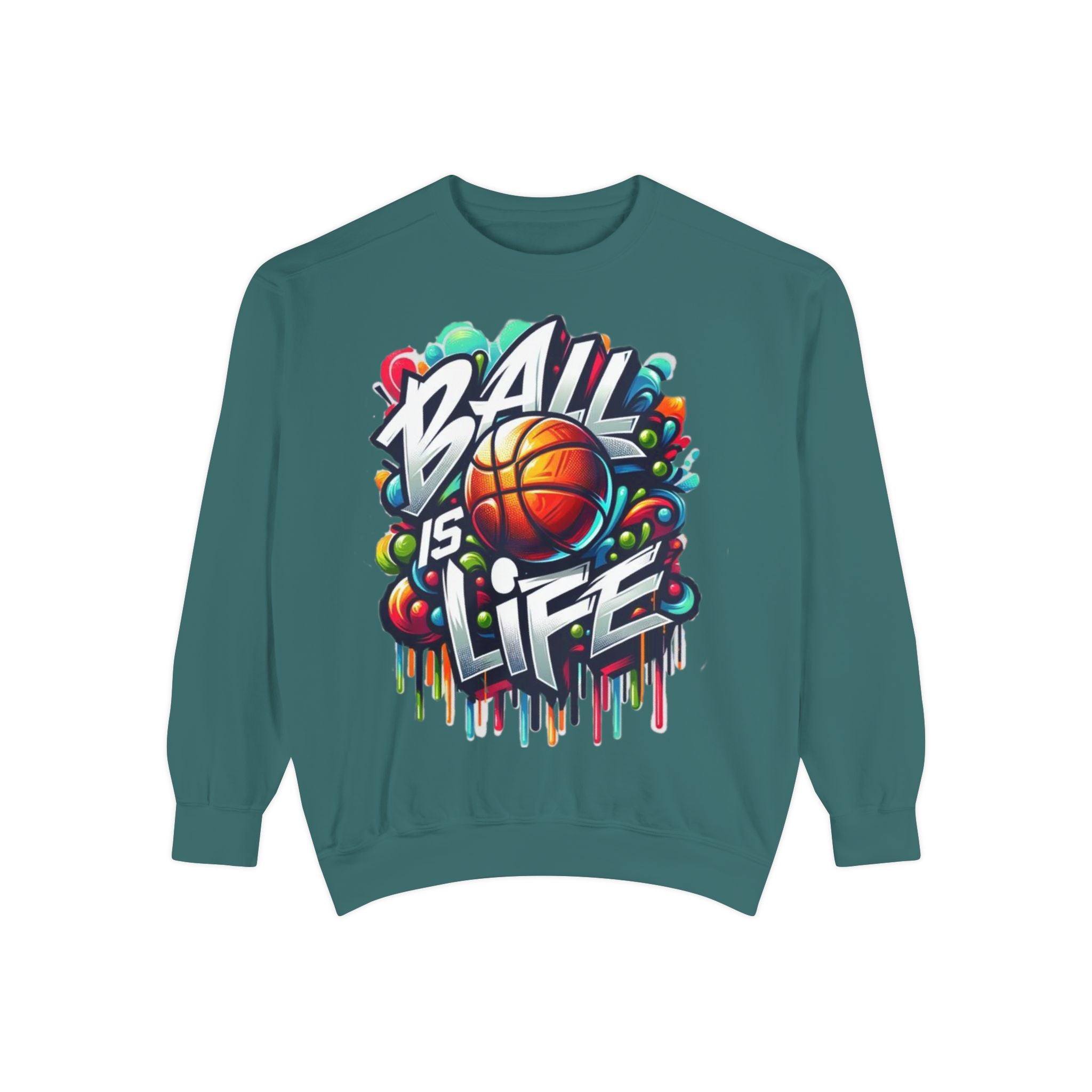 Basketball "Ball Is Life" Sweatshirt — Graphic Sports Crewneck