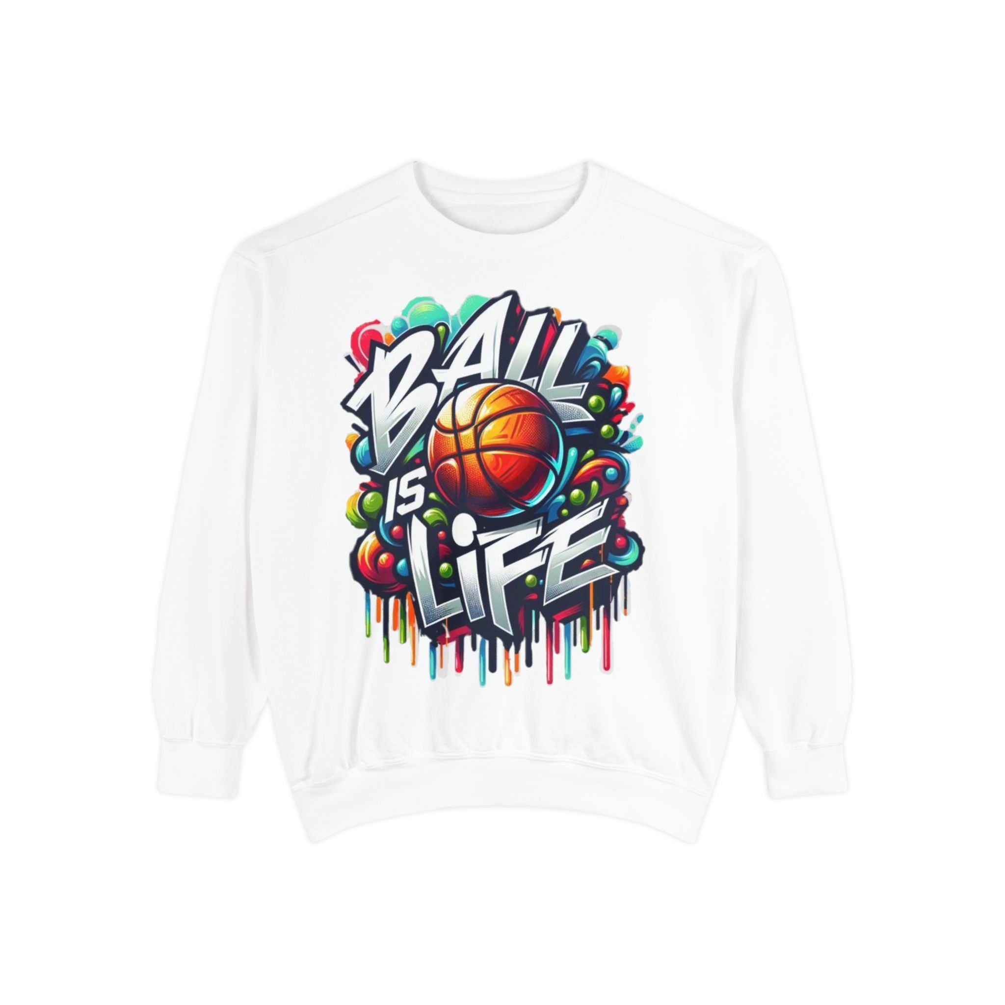 Basketball "Ball Is Life" Sweatshirt — Graphic Sports Crewneck