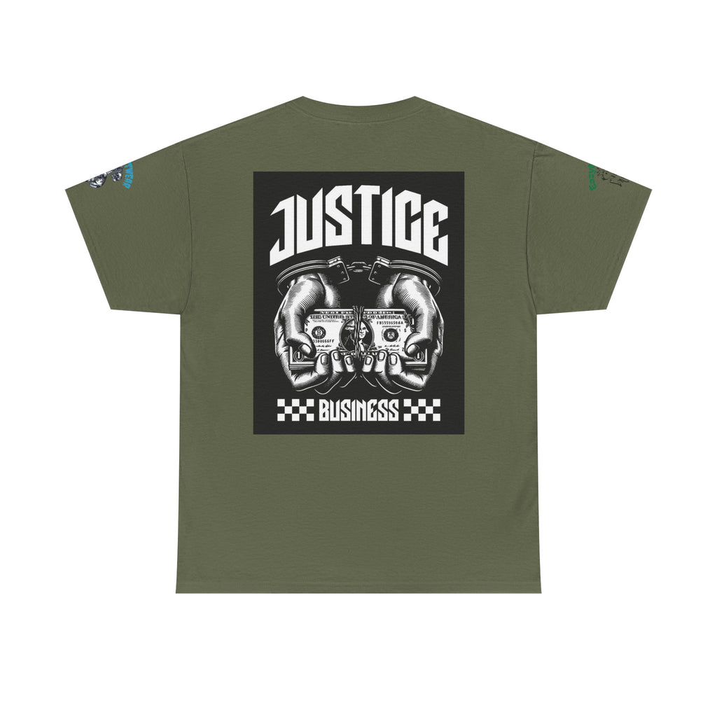 T-Shirt StreetWear X EazyMoney— Justice Business Graphic Tee (Hands Holding Cash)