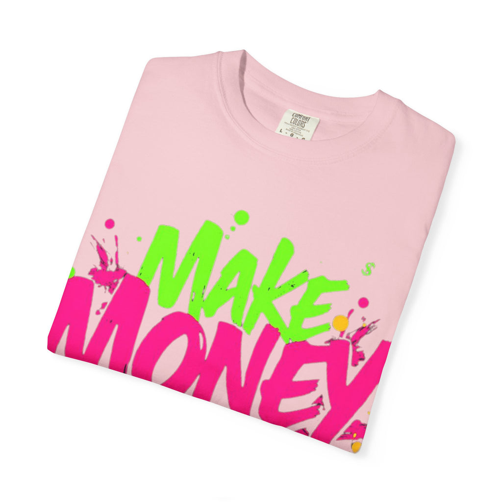 Trends StreetWear X EazyWear Graphic Tee — "Make Money Friends" Neon Street Style T-Shirt