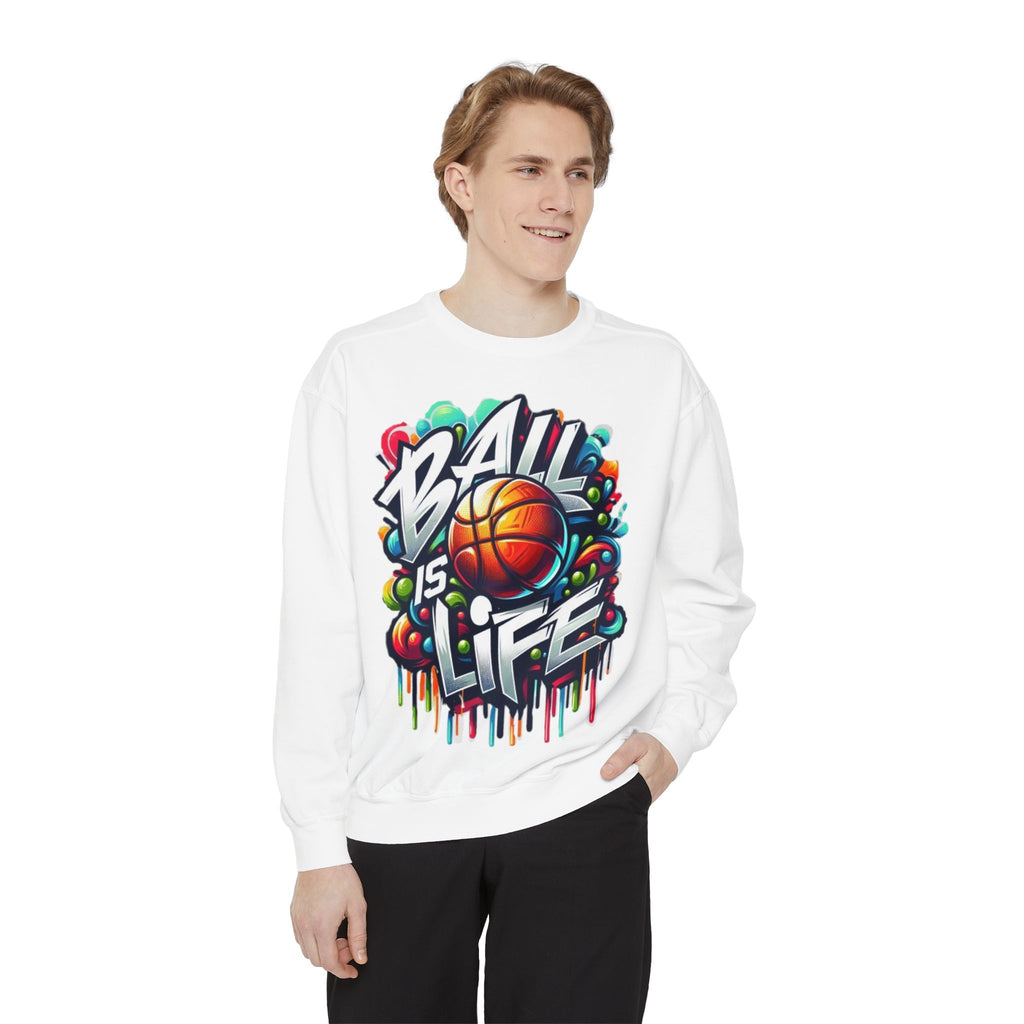 Basketball "Ball Is Life" Sweatshirt — Graphic Sports Crewneck