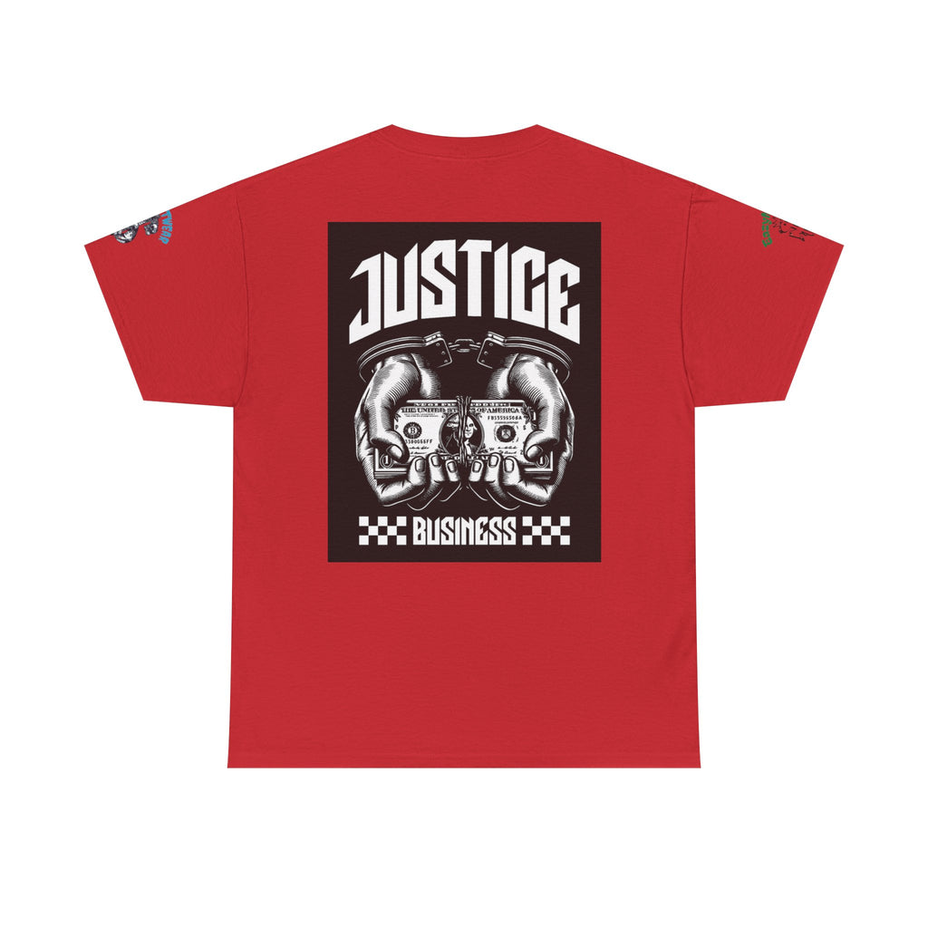 T-Shirt StreetWear X EazyMoney— Justice Business Graphic Tee (Hands Holding Cash)