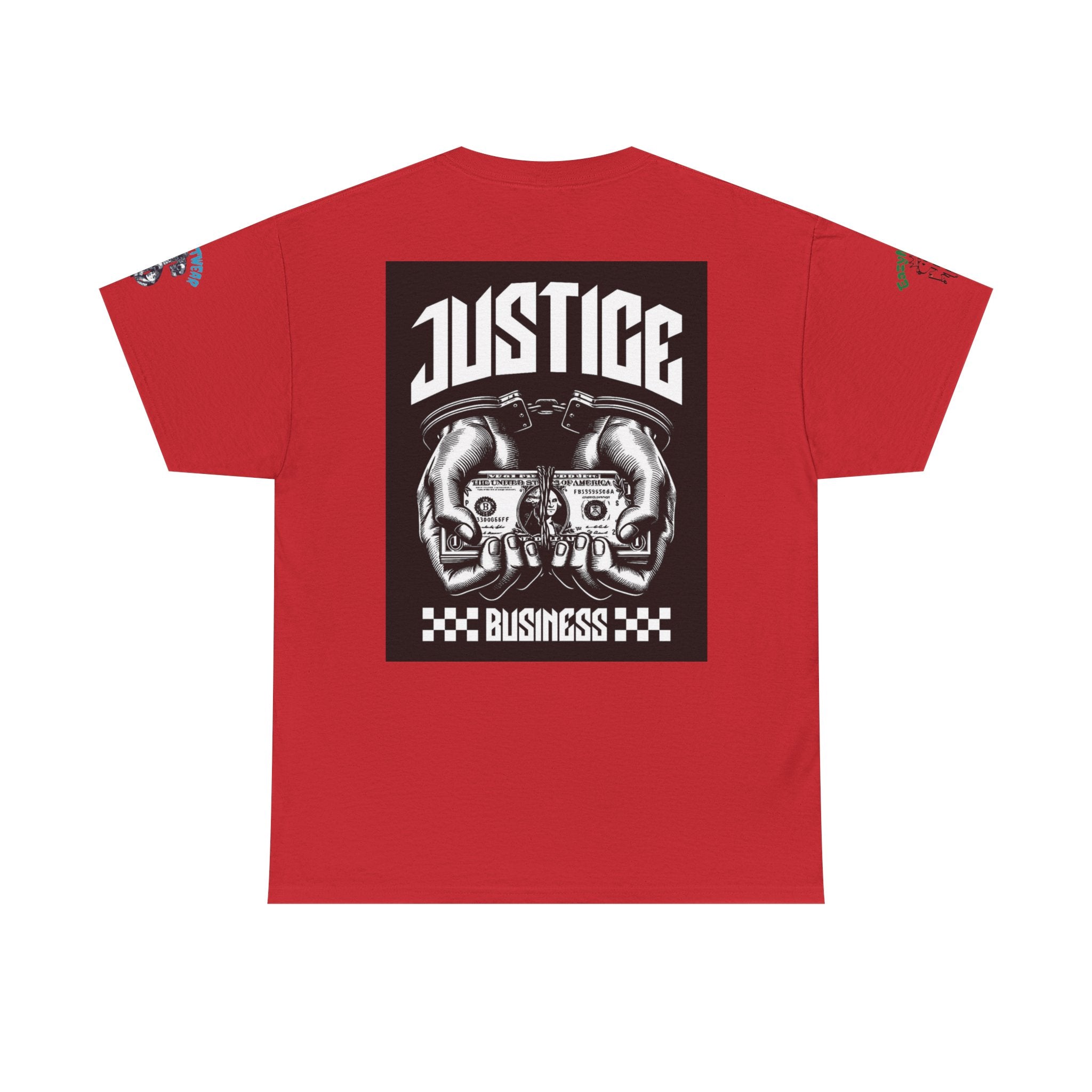 T-Shirt StreetWear X EazyMoney— Justice Business Graphic Tee (Hands Holding Cash)
