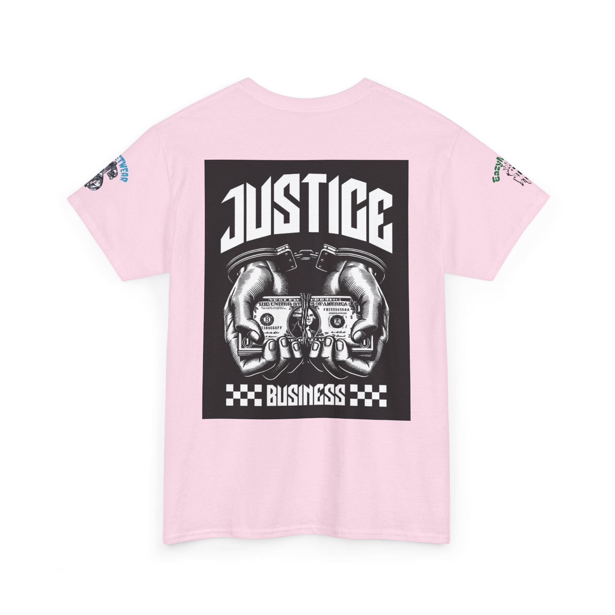T-Shirt StreetWear X EazyMoney— Justice Business Graphic Tee (Hands Holding Cash)