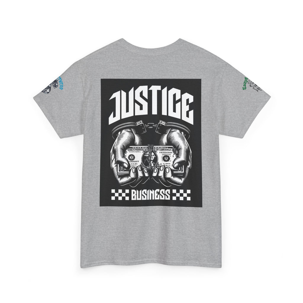 T-Shirt StreetWear X EazyMoney— Justice Business Graphic Tee (Hands Holding Cash)