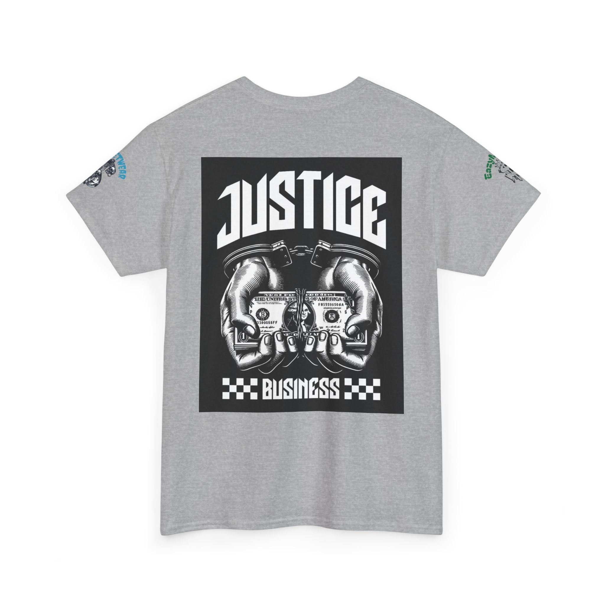 T-Shirt StreetWear X EazyMoney— Justice Business Graphic Tee (Hands Holding Cash)