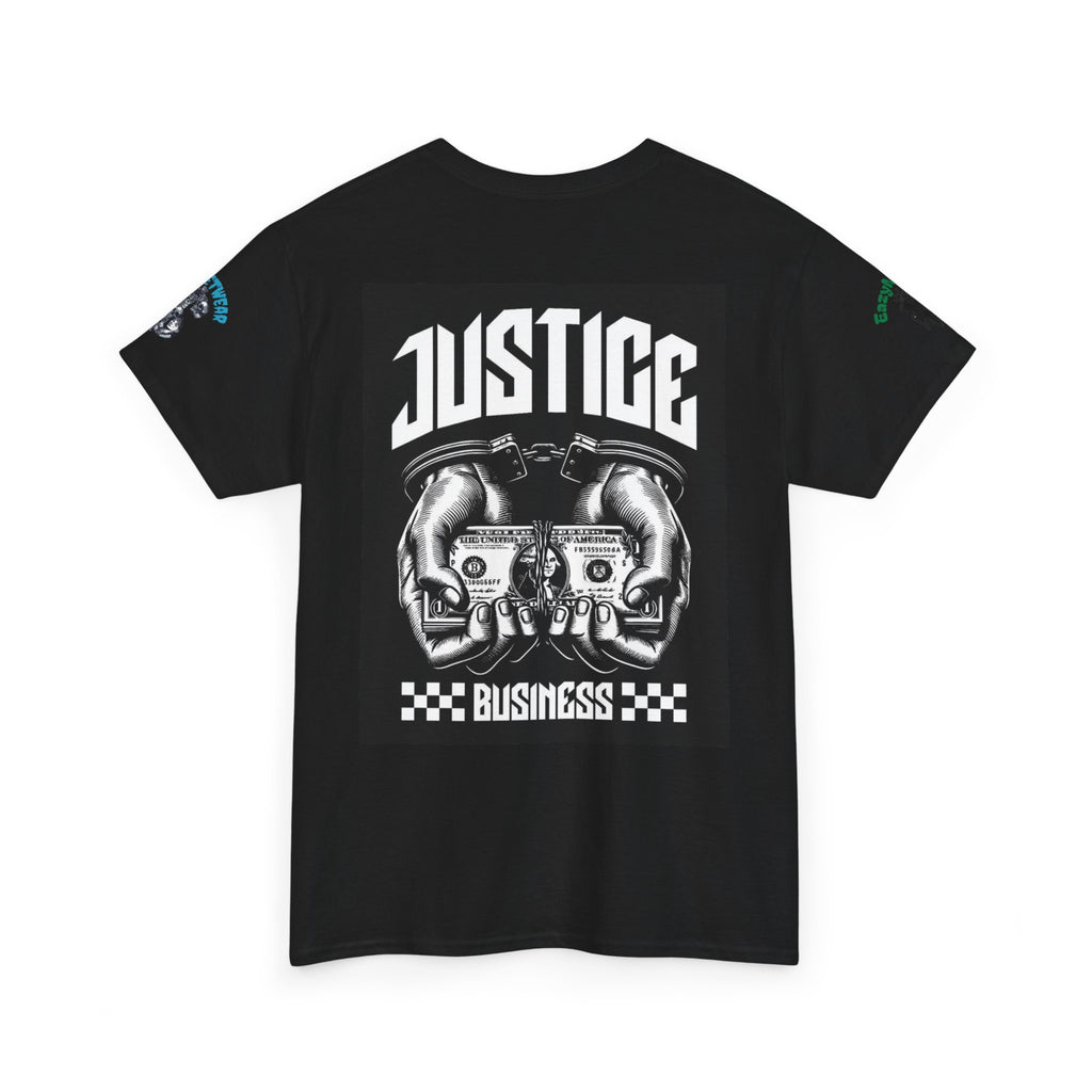 T-Shirt StreetWear X EazyMoney— Justice Business Graphic Tee (Hands Holding Cash)