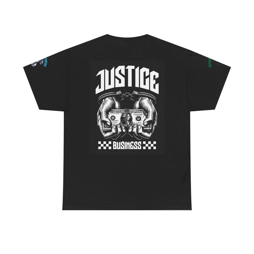 T-Shirt StreetWear X EazyMoney— Justice Business Graphic Tee (Hands Holding Cash)