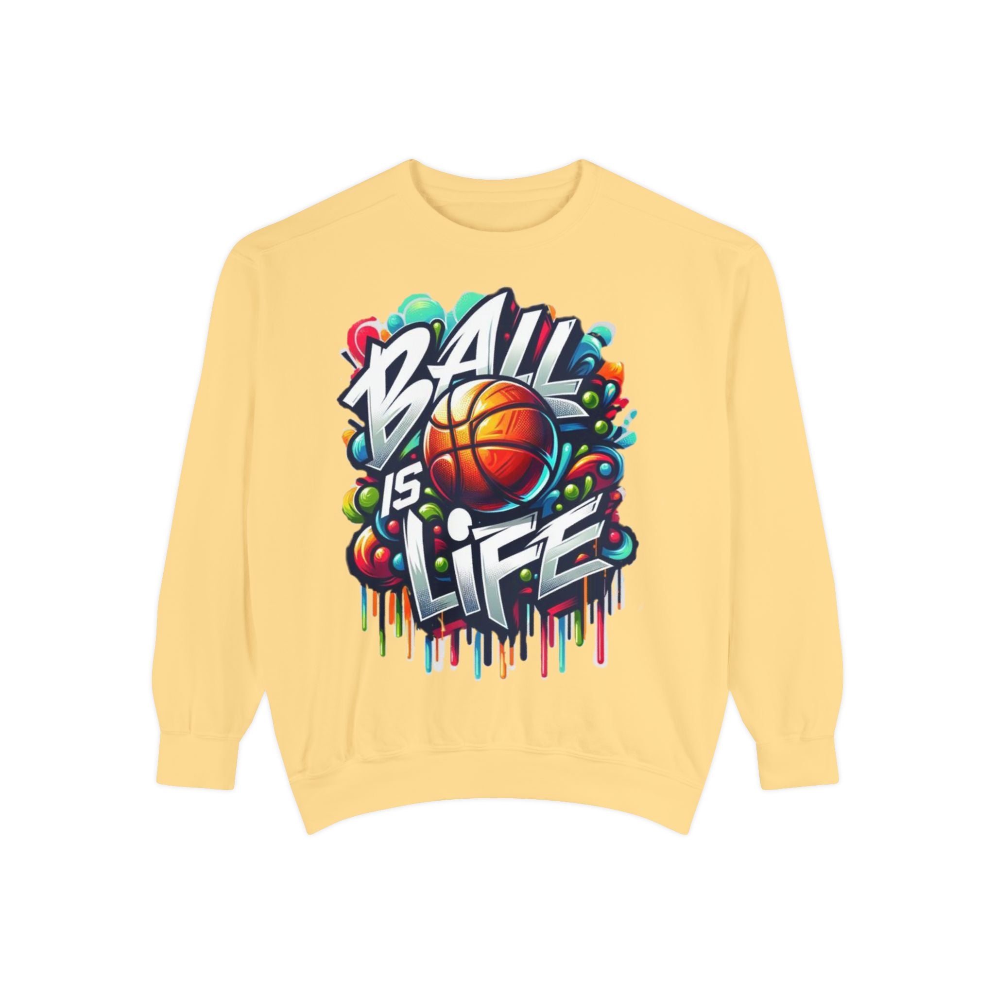 Basketball "Ball Is Life" Sweatshirt — Graphic Sports Crewneck