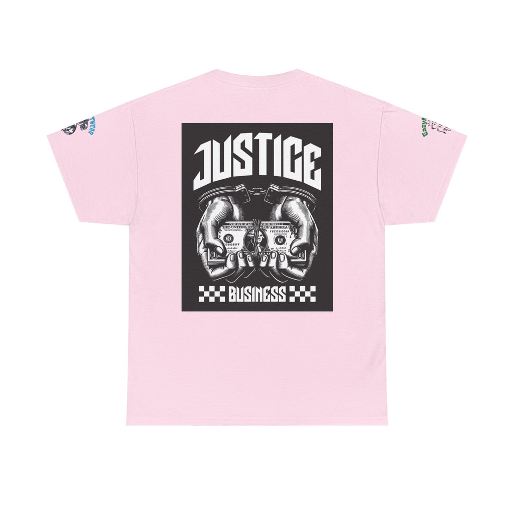 T-Shirt StreetWear X EazyMoney— Justice Business Graphic Tee (Hands Holding Cash)
