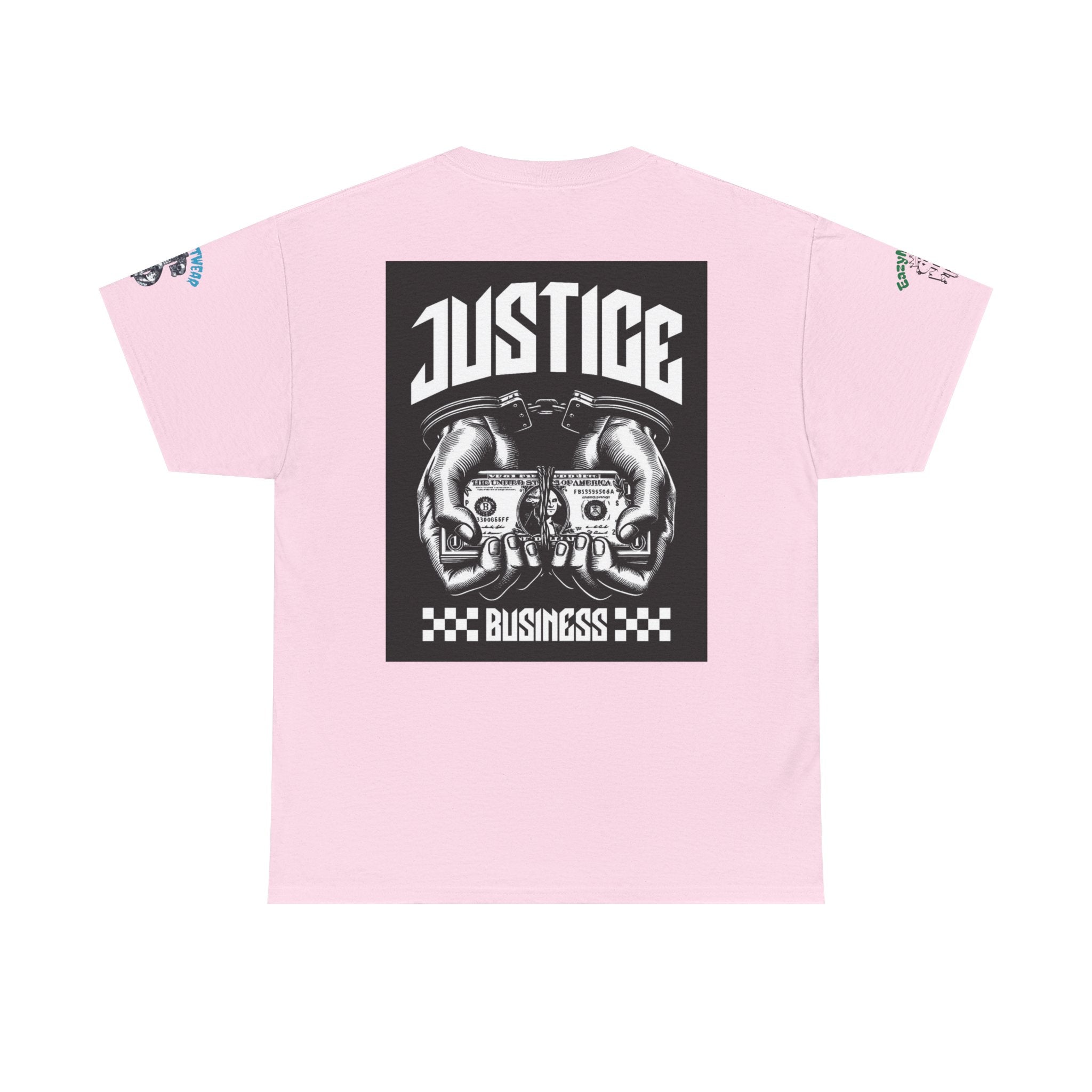 T-Shirt StreetWear X EazyMoney— Justice Business Graphic Tee (Hands Holding Cash)