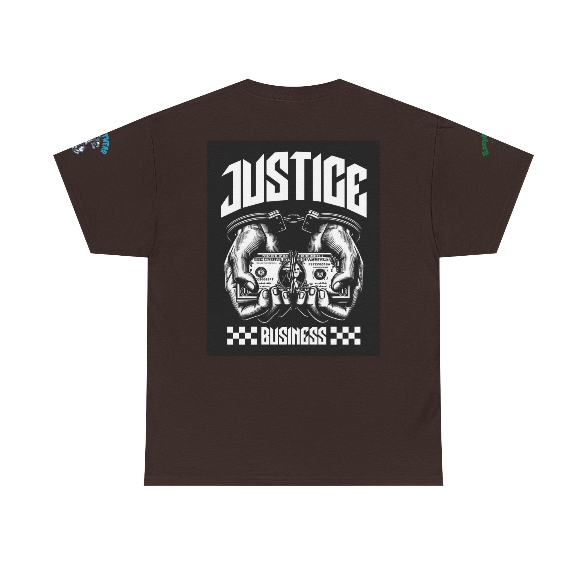 T-Shirt StreetWear X EazyMoney— Justice Business Graphic Tee (Hands Holding Cash)