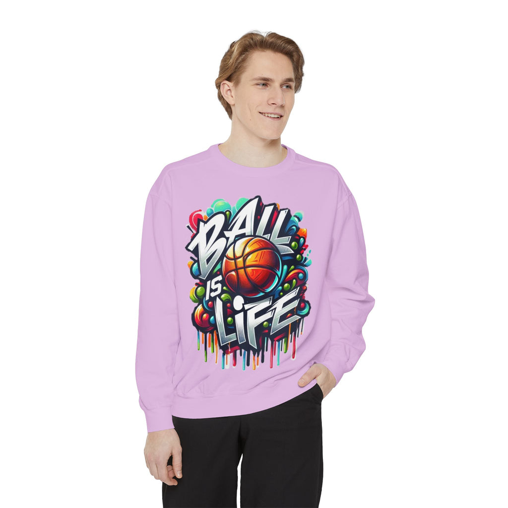 Basketball "Ball Is Life" Sweatshirt — Graphic Sports Crewneck