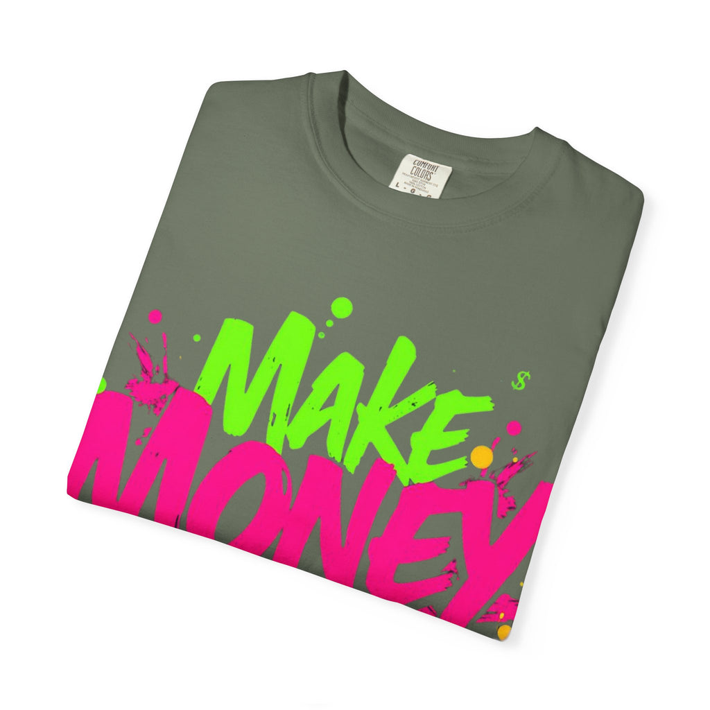 Trends StreetWear X EazyWear Graphic Tee — "Make Money Friends" Neon Street Style T-Shirt