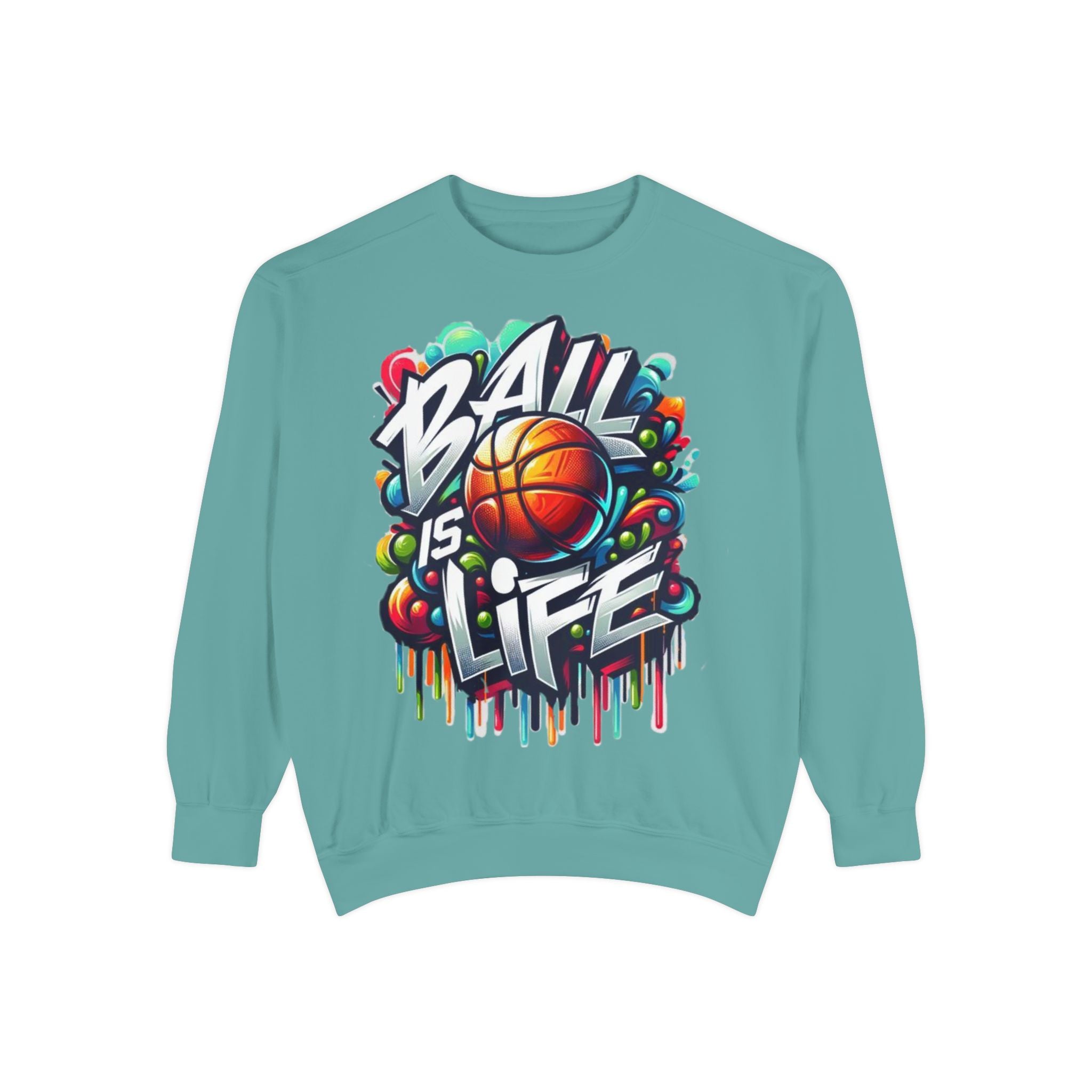 Basketball "Ball Is Life" Sweatshirt — Graphic Sports Crewneck