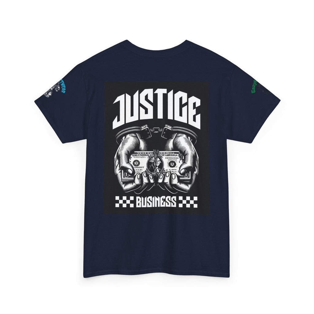 T-Shirt StreetWear X EazyMoney— Justice Business Graphic Tee (Hands Holding Cash)