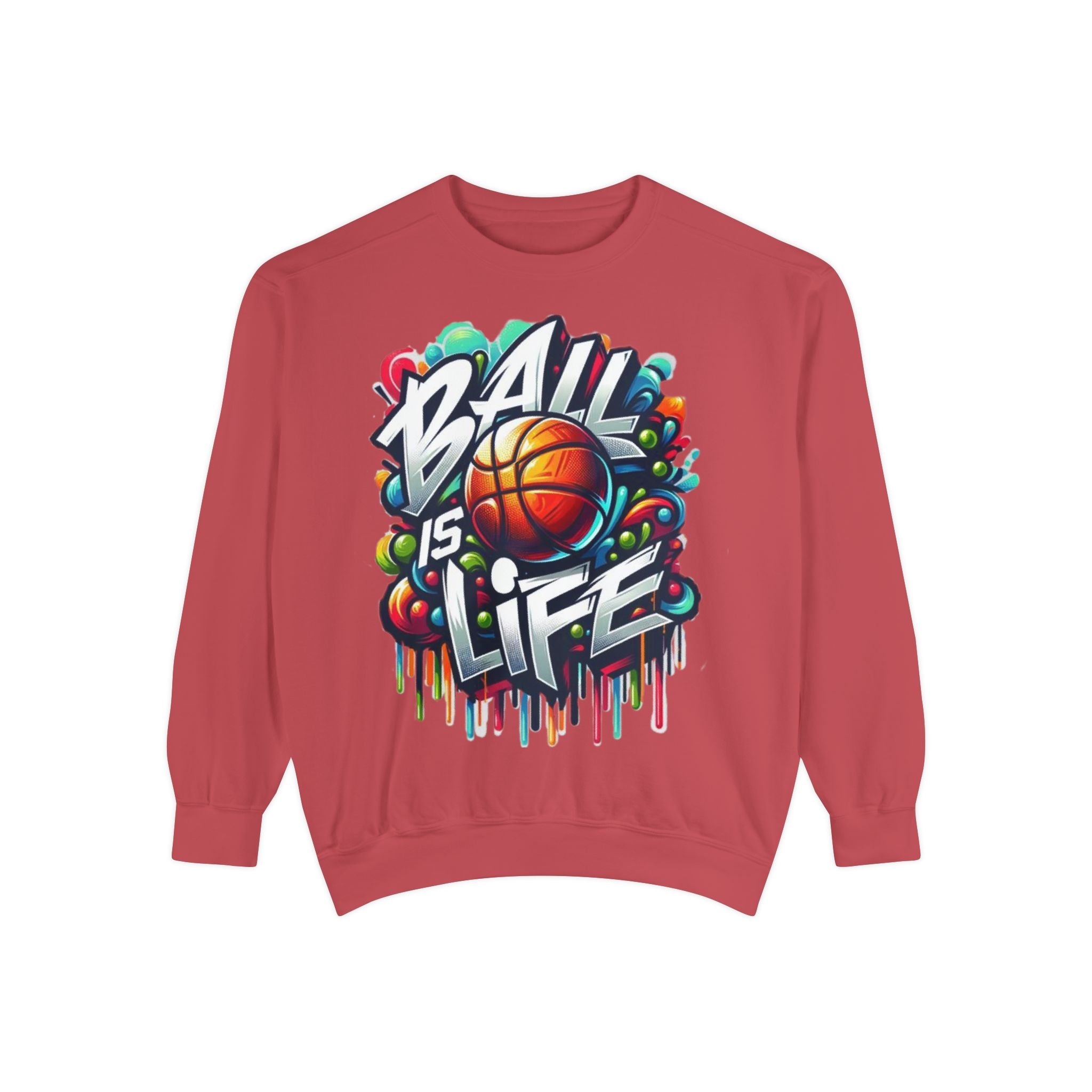 Basketball "Ball Is Life" Sweatshirt — Graphic Sports Crewneck