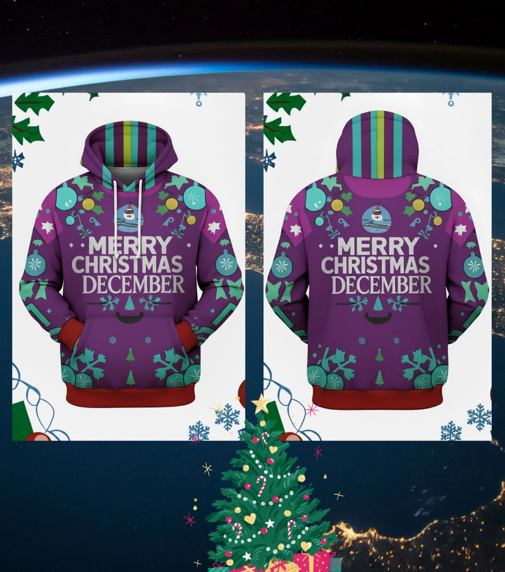 Hoodie Sweater/Jacket vintage-inspired Christmas Season