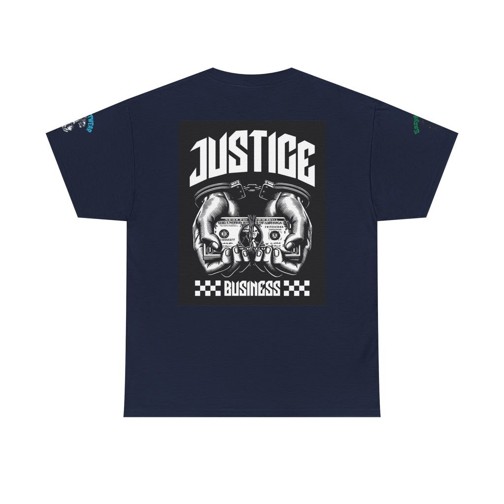 T-Shirt StreetWear X EazyMoney— Justice Business Graphic Tee (Hands Holding Cash)