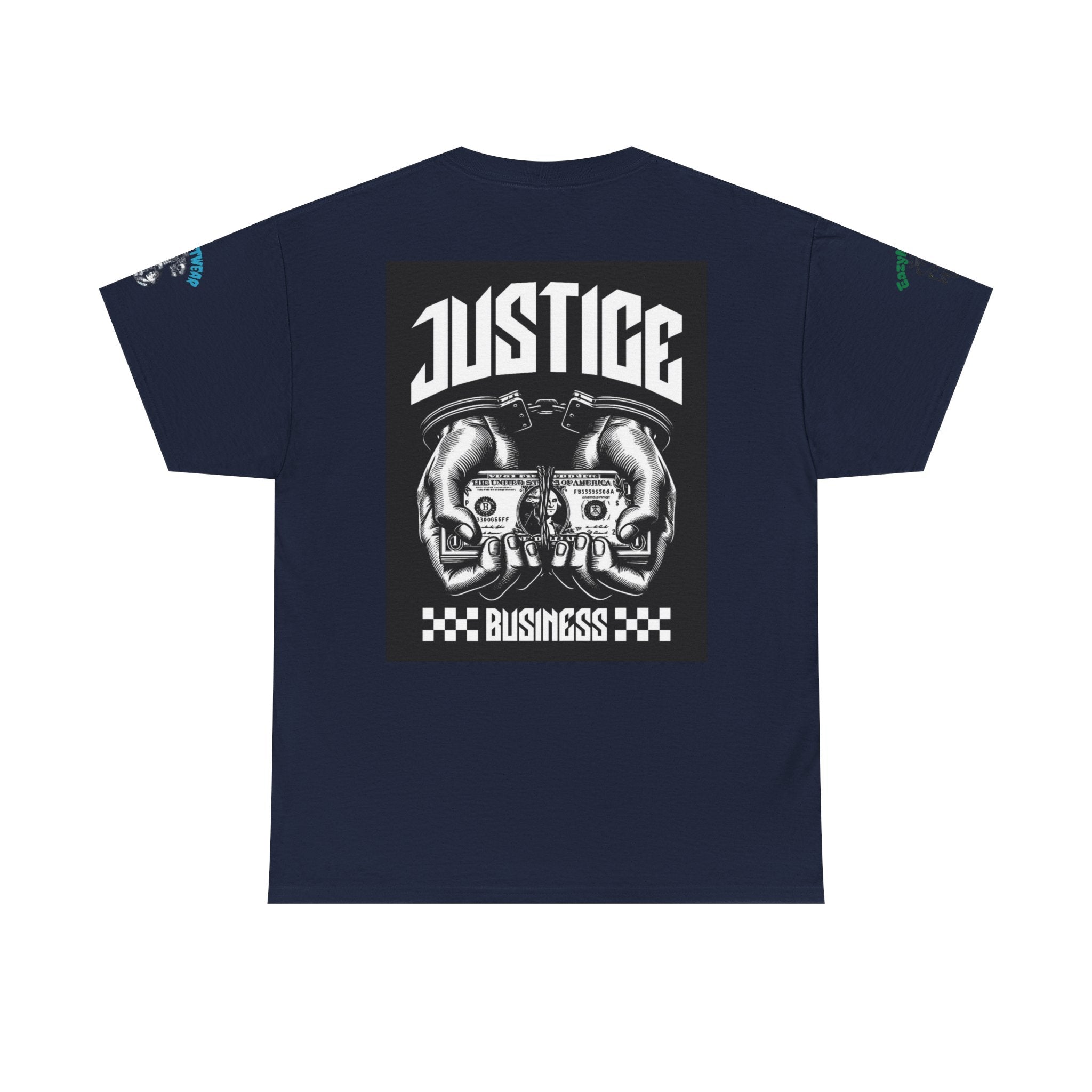 T-Shirt StreetWear X EazyMoney— Justice Business Graphic Tee (Hands Holding Cash)