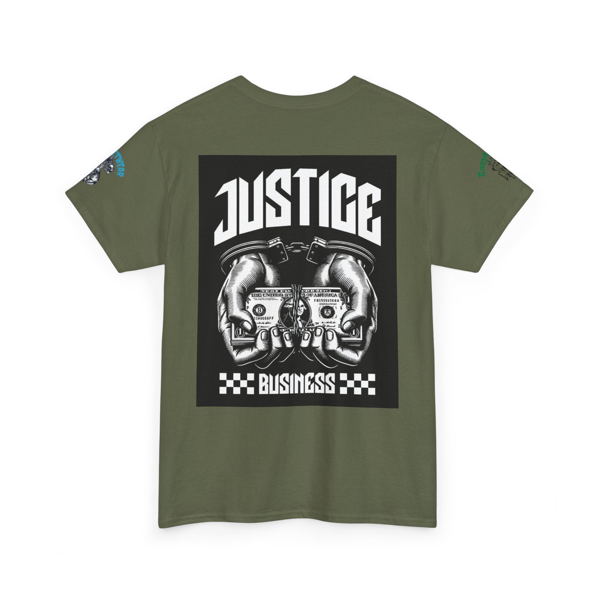 T-Shirt StreetWear X EazyMoney— Justice Business Graphic Tee (Hands Holding Cash)