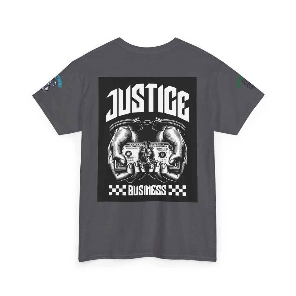 T-Shirt StreetWear X EazyMoney— Justice Business Graphic Tee (Hands Holding Cash)