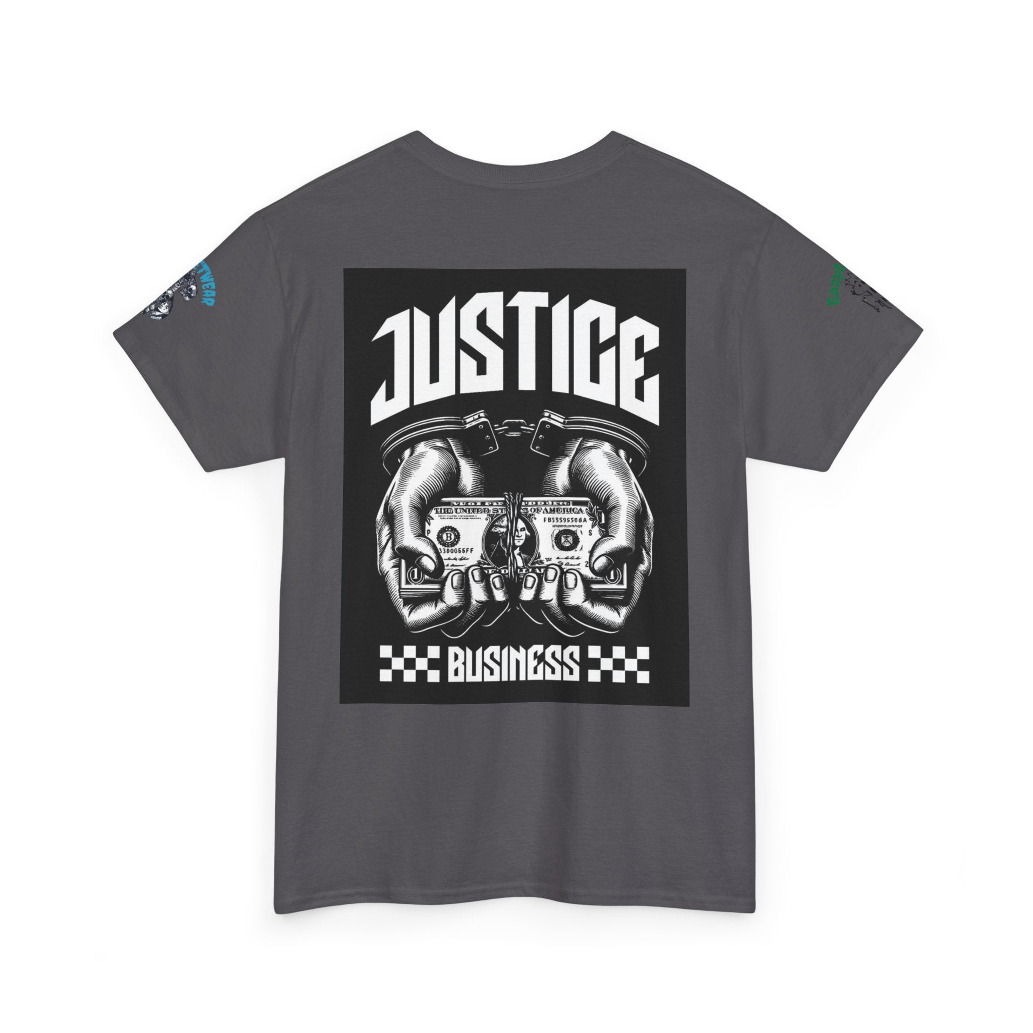 T-Shirt StreetWear X EazyMoney— Justice Business Graphic Tee (Hands Holding Cash)