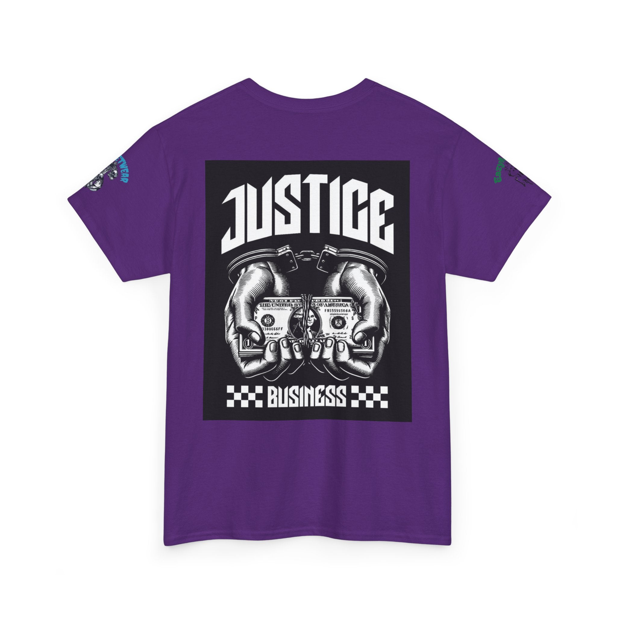 T-Shirt StreetWear X EazyMoney— Justice Business Graphic Tee (Hands Holding Cash)