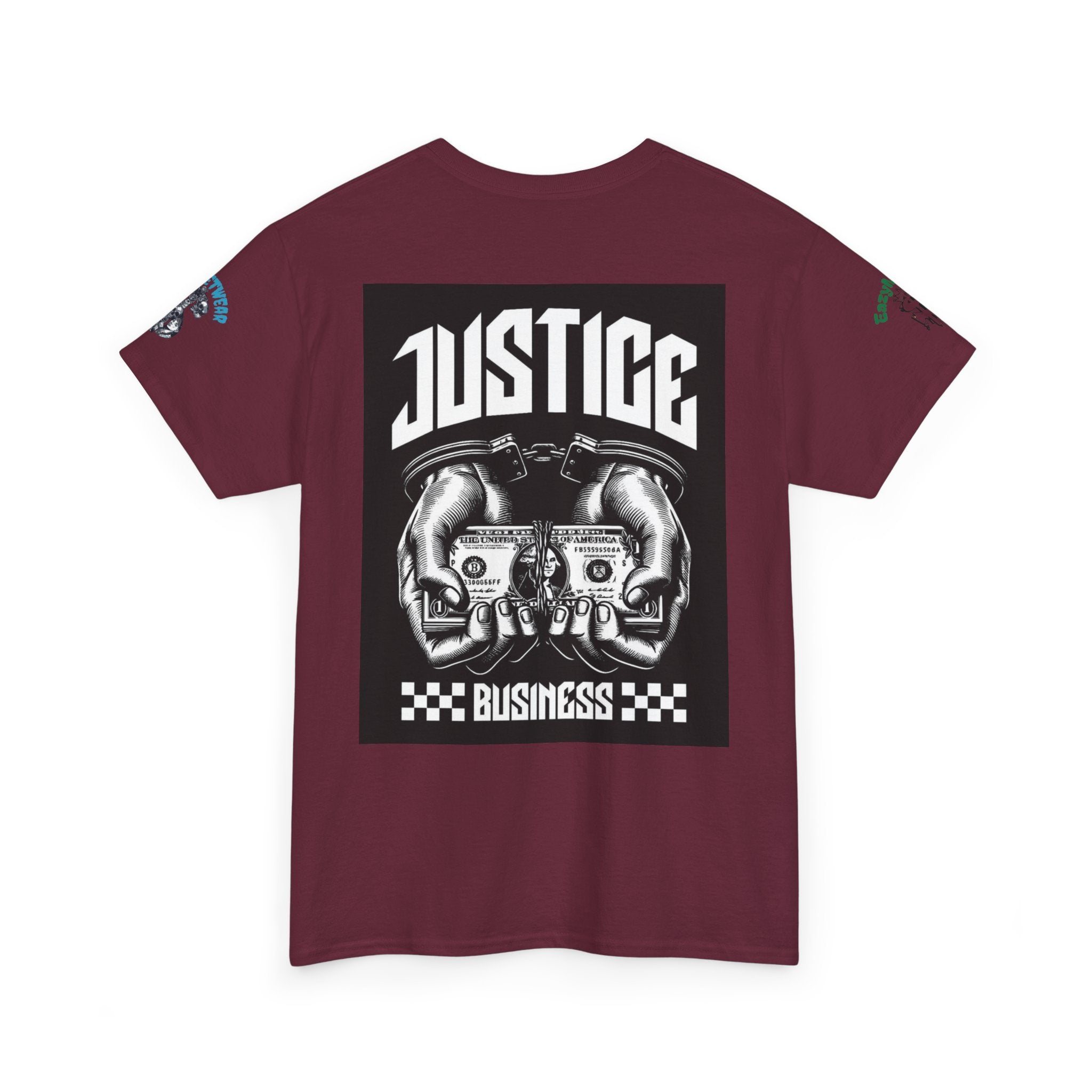 T-Shirt StreetWear X EazyMoney— Justice Business Graphic Tee (Hands Holding Cash)