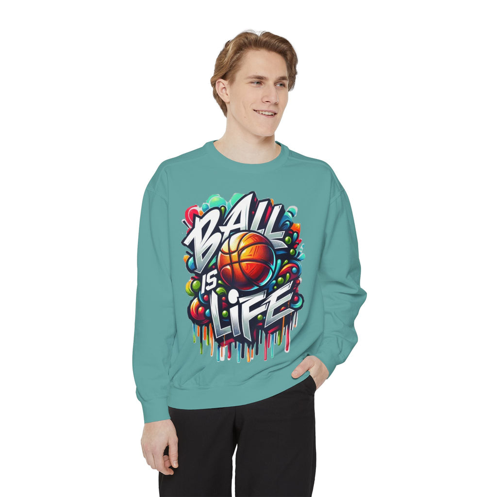 Basketball "Ball Is Life" Sweatshirt — Graphic Sports Crewneck