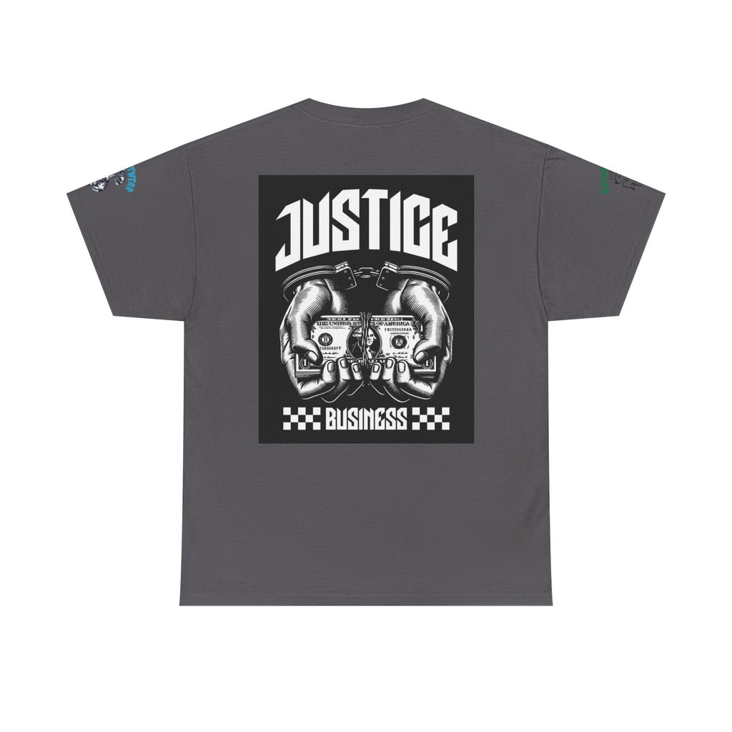T-Shirt StreetWear X EazyMoney— Justice Business Graphic Tee (Hands Holding Cash)