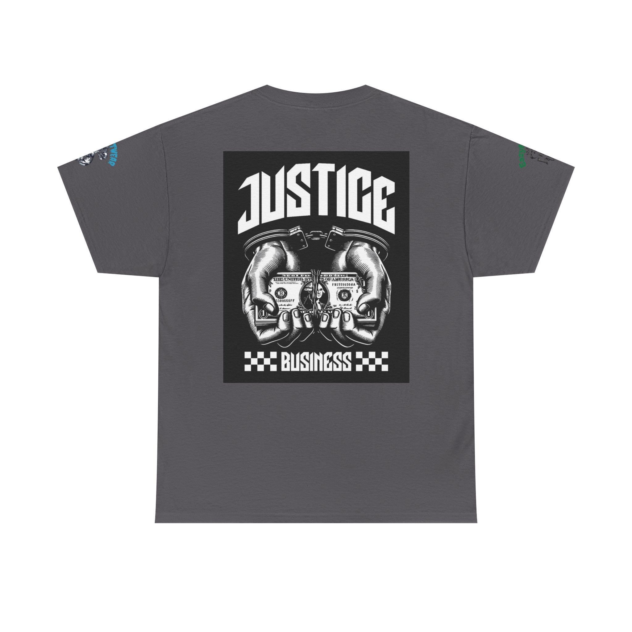 T-Shirt StreetWear X EazyMoney— Justice Business Graphic Tee (Hands Holding Cash)