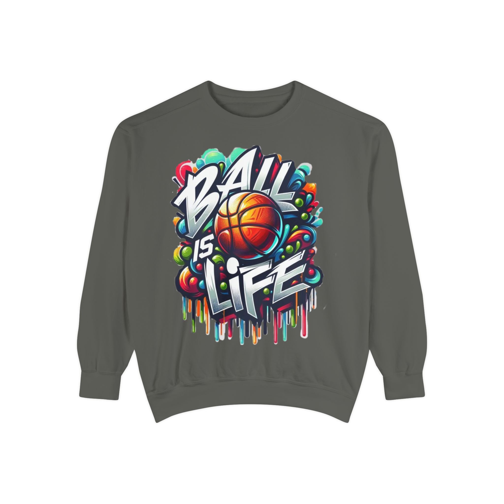 Basketball "Ball Is Life" Sweatshirt — Graphic Sports Crewneck
