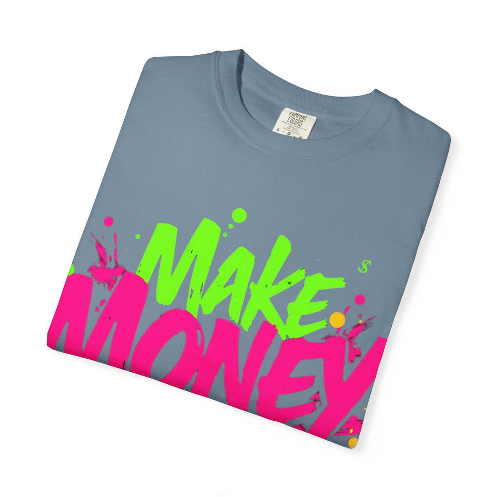 Trends StreetWear X EazyWear Graphic Tee — "Make Money Friends" Neon Street Style T-Shirt