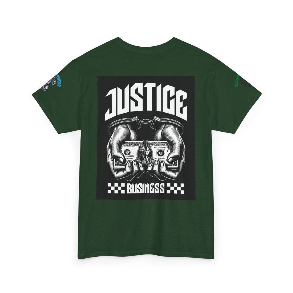 T-Shirt StreetWear X EazyMoney— Justice Business Graphic Tee (Hands Holding Cash)