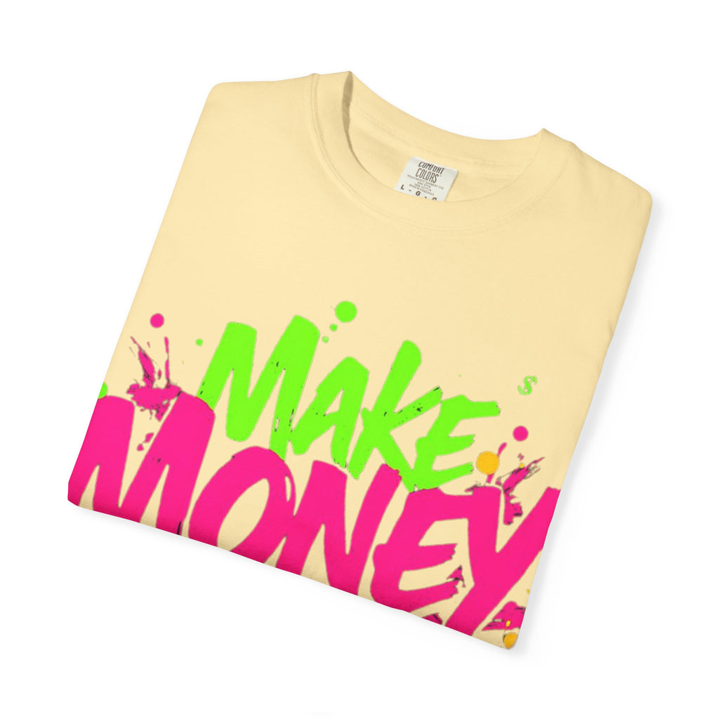 Trends StreetWear X EazyWear Graphic Tee — "Make Money Friends" Neon Street Style T-Shirt
