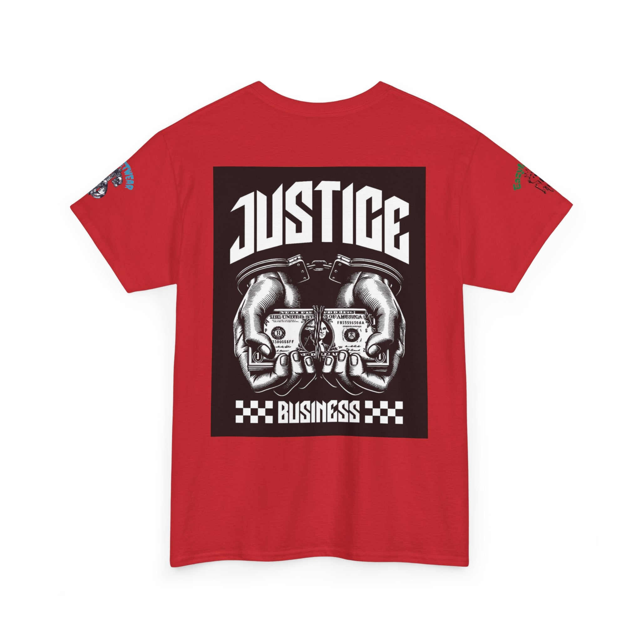 T-Shirt StreetWear X EazyMoney— Justice Business Graphic Tee (Hands Holding Cash)
