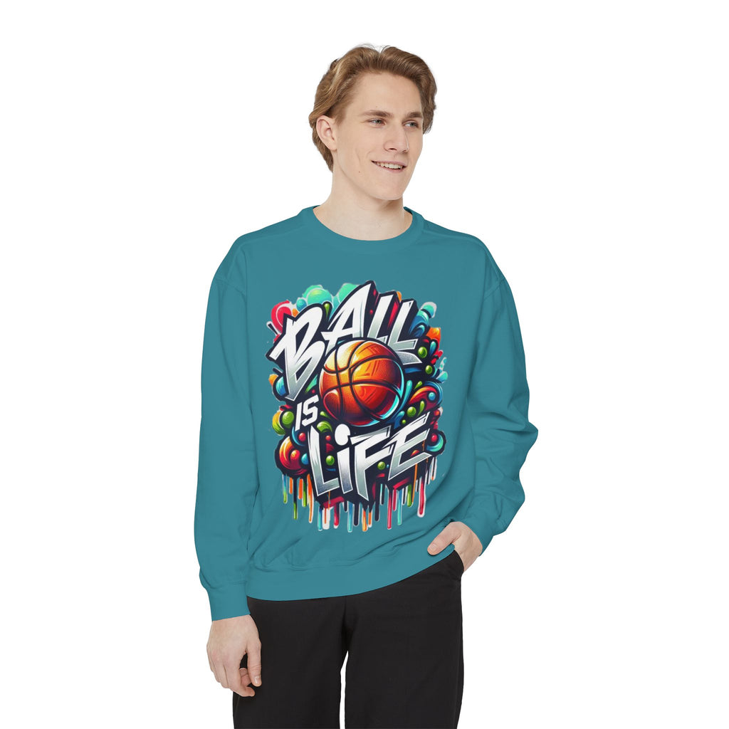 Basketball "Ball Is Life" Sweatshirt — Graphic Sports Crewneck