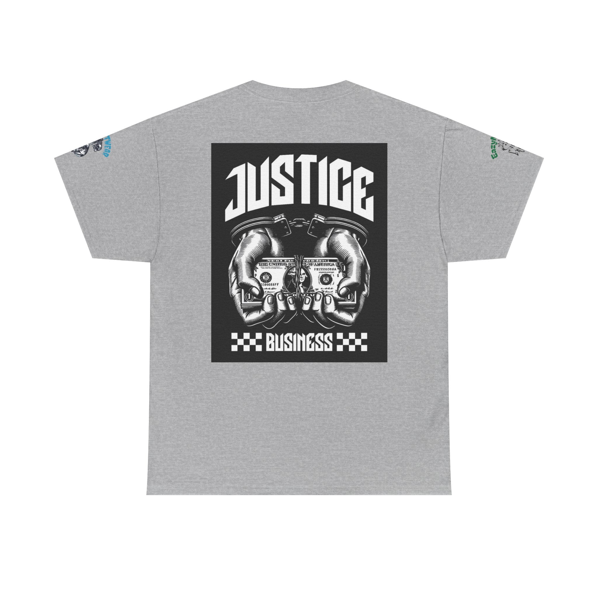 T-Shirt StreetWear X EazyMoney— Justice Business Graphic Tee (Hands Holding Cash)