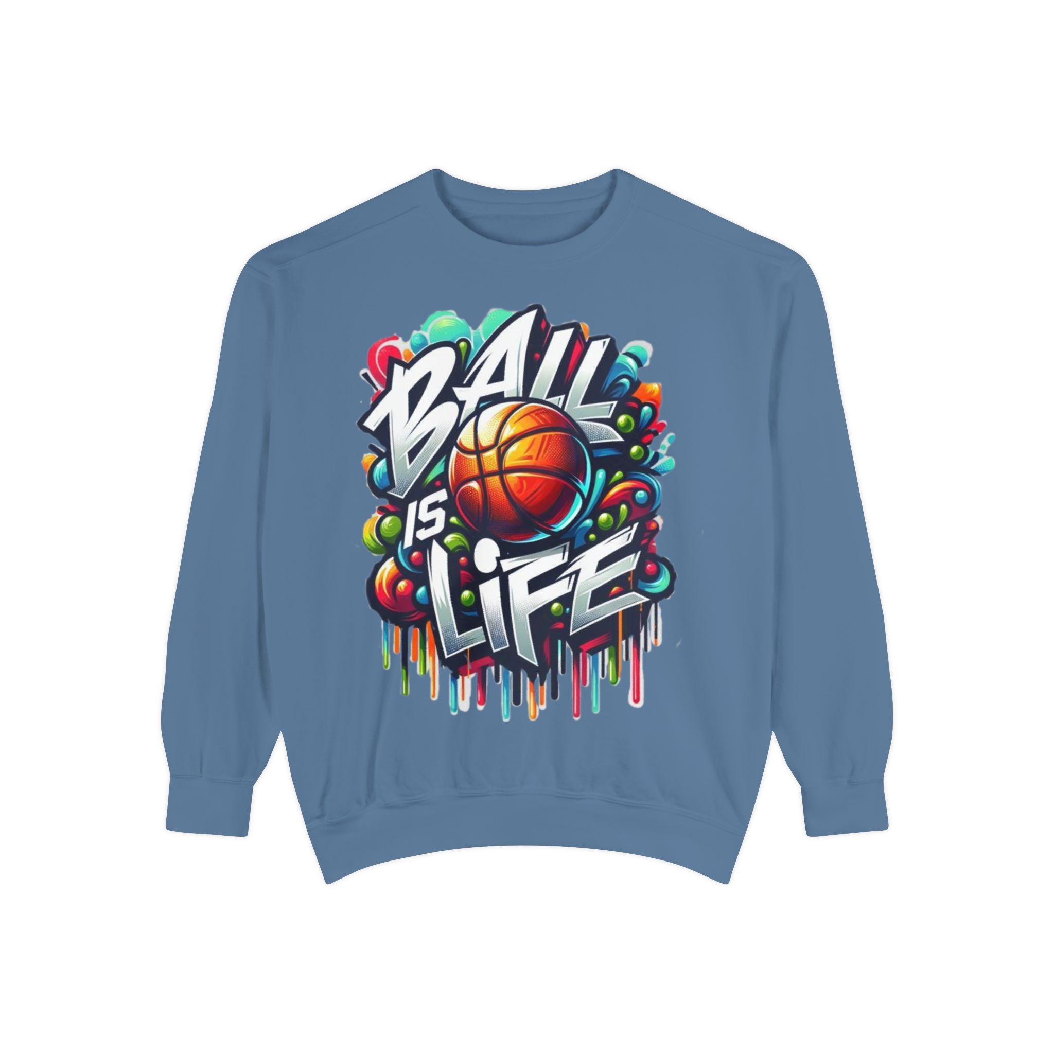 Basketball "Ball Is Life" Sweatshirt — Graphic Sports Crewneck