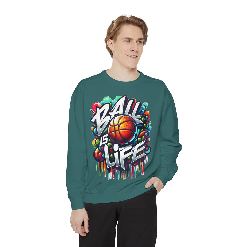 Basketball "Ball Is Life" Sweatshirt — Graphic Sports Crewneck