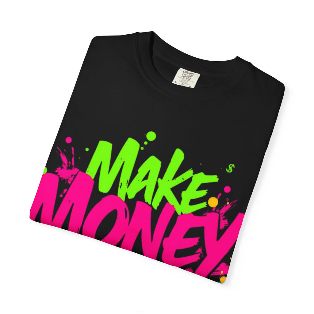 Trends StreetWear X EazyWear Graphic Tee — "Make Money Friends" Neon Street Style T-Shirt