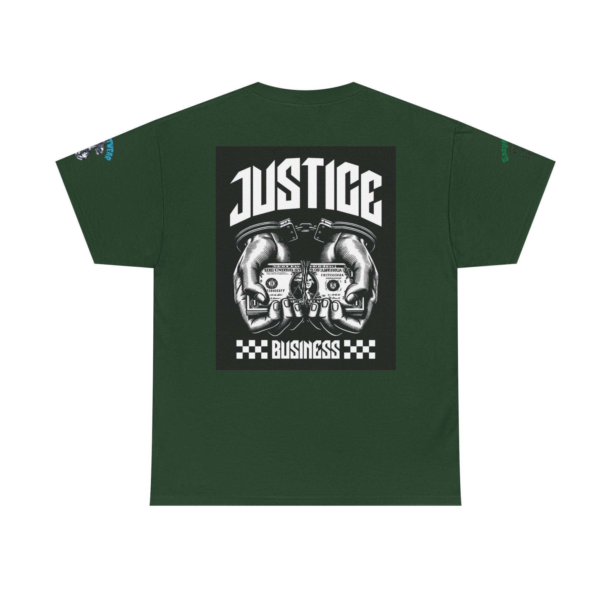 T-Shirt StreetWear X EazyMoney— Justice Business Graphic Tee (Hands Holding Cash)