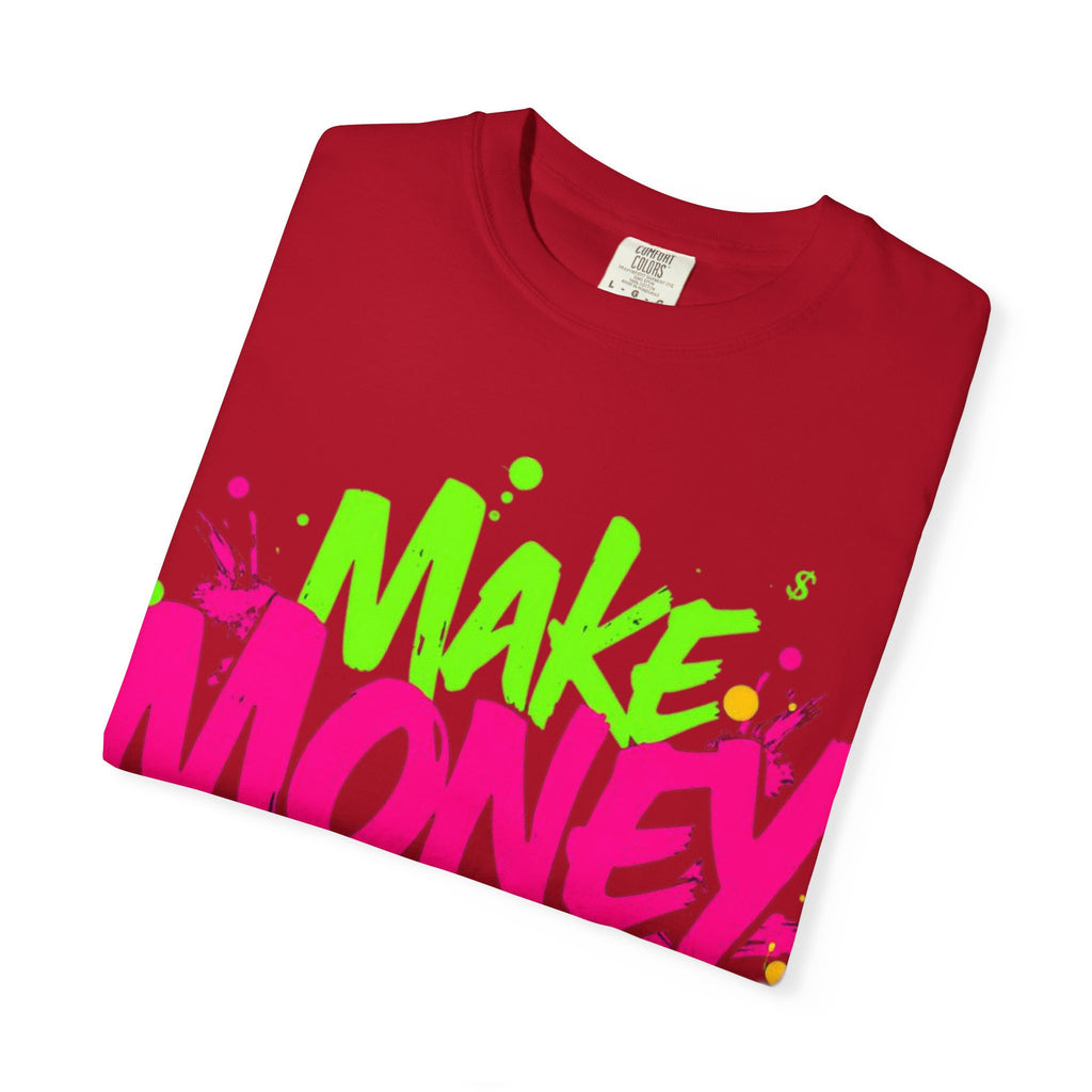 Trends StreetWear X EazyWear Graphic Tee — "Make Money Friends" Neon Street Style T-Shirt