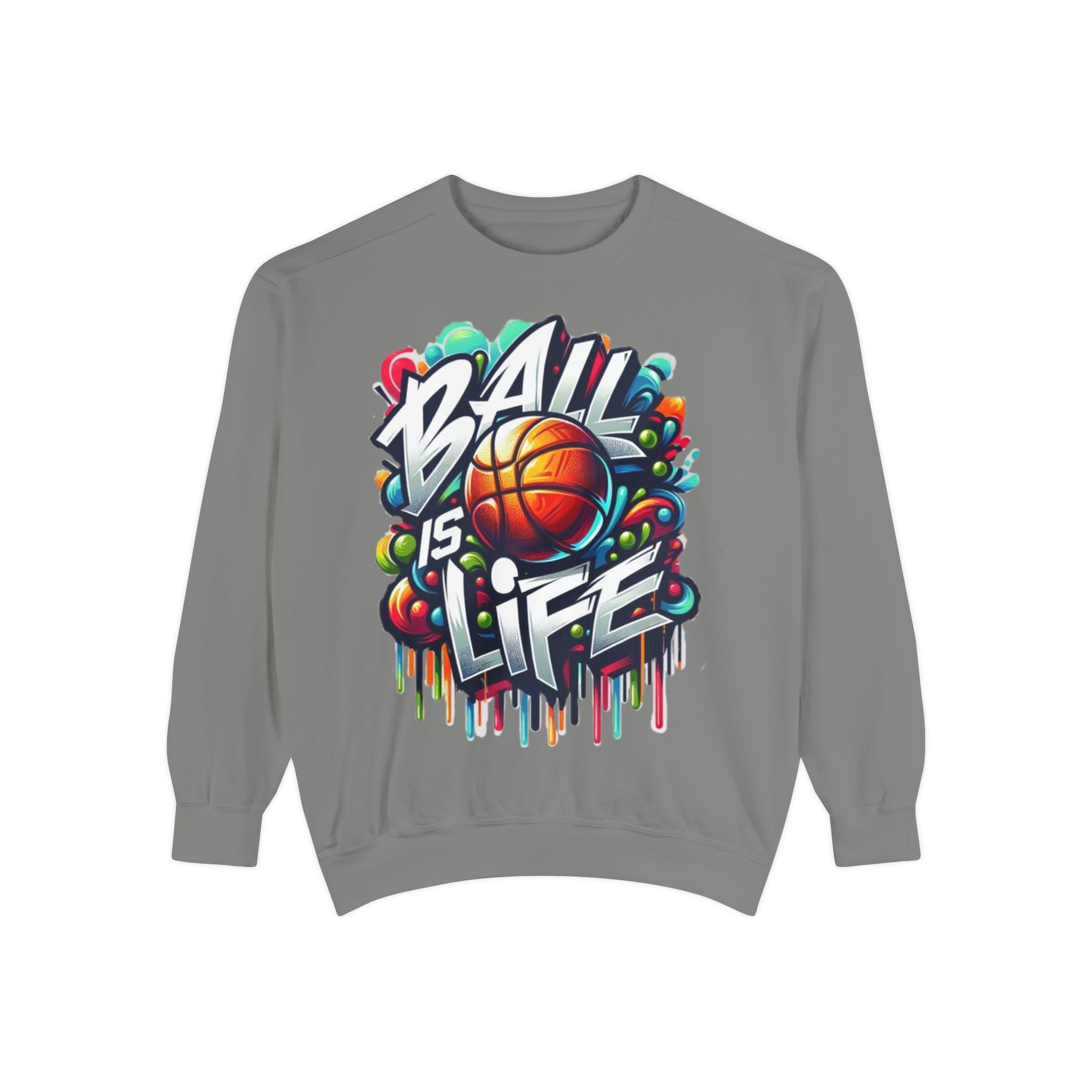 Basketball "Ball Is Life" Sweatshirt — Graphic Sports Crewneck