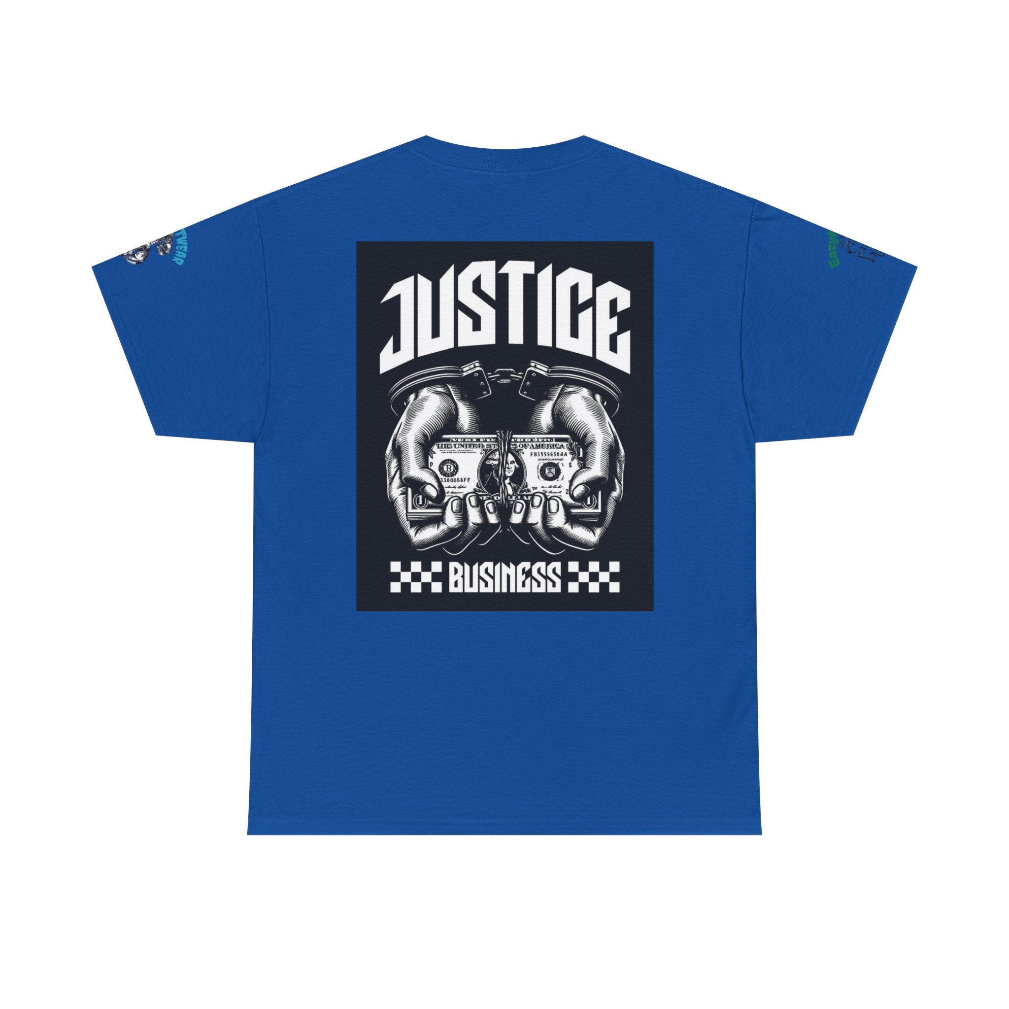 T-Shirt StreetWear X EazyMoney— Justice Business Graphic Tee (Hands Holding Cash)